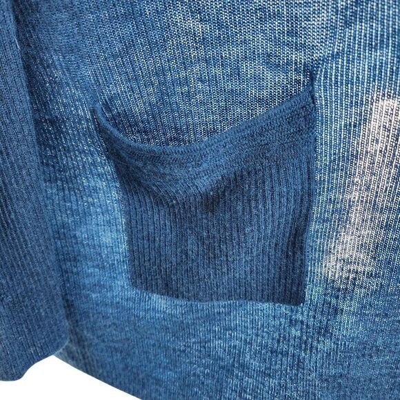 NWT NEIMAN MARCUS 100% Cashmere Open Front Cardigan XL Patch Pocket Long Sweater - Picture 5 of 9